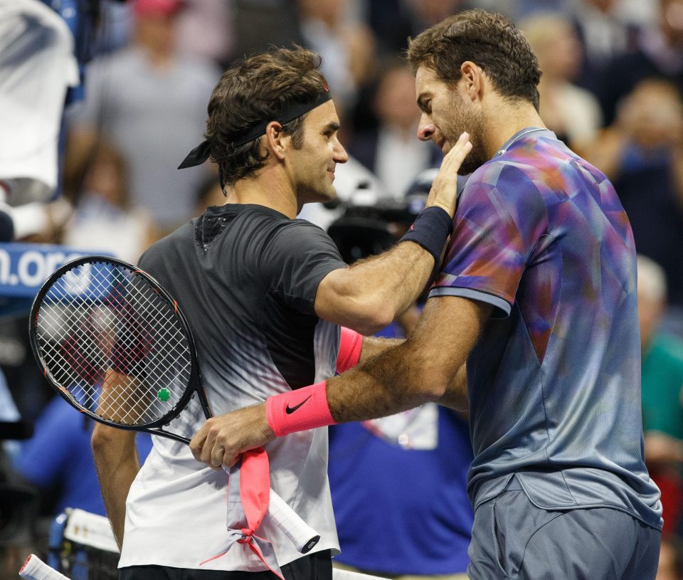  Roger Federer was shocked by Argentine giant Juan Martin Del Potro