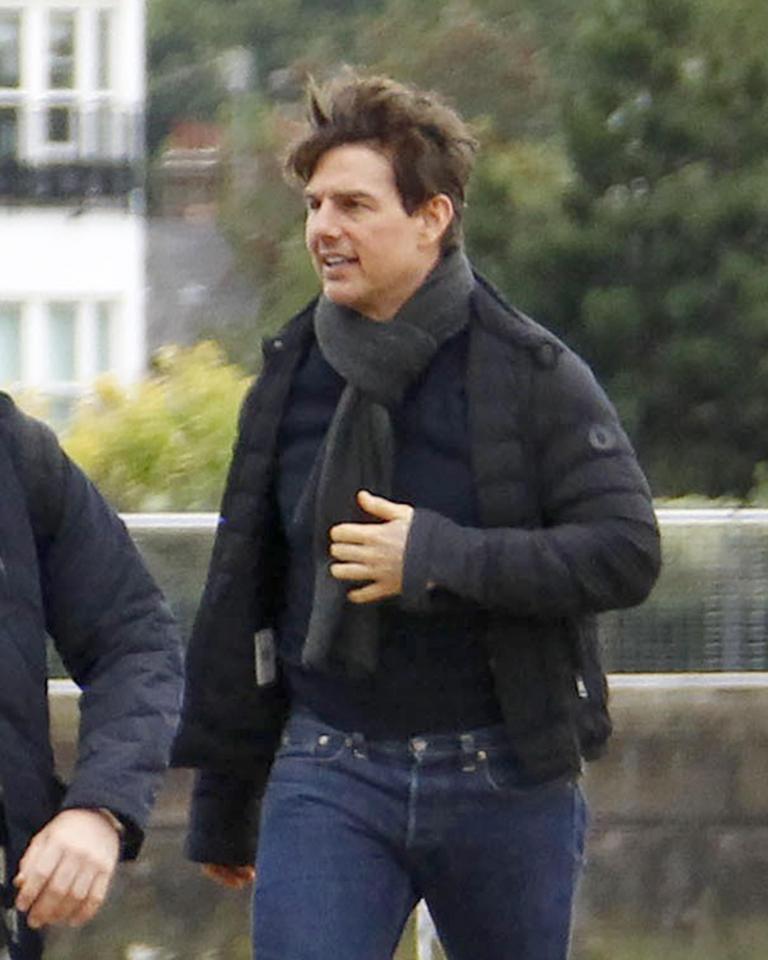  Tom Cruise looked carefree as he was pictured publicly for the first time today since his ex-wife Katie Holmes confirmed her romance with Jamie Foxx