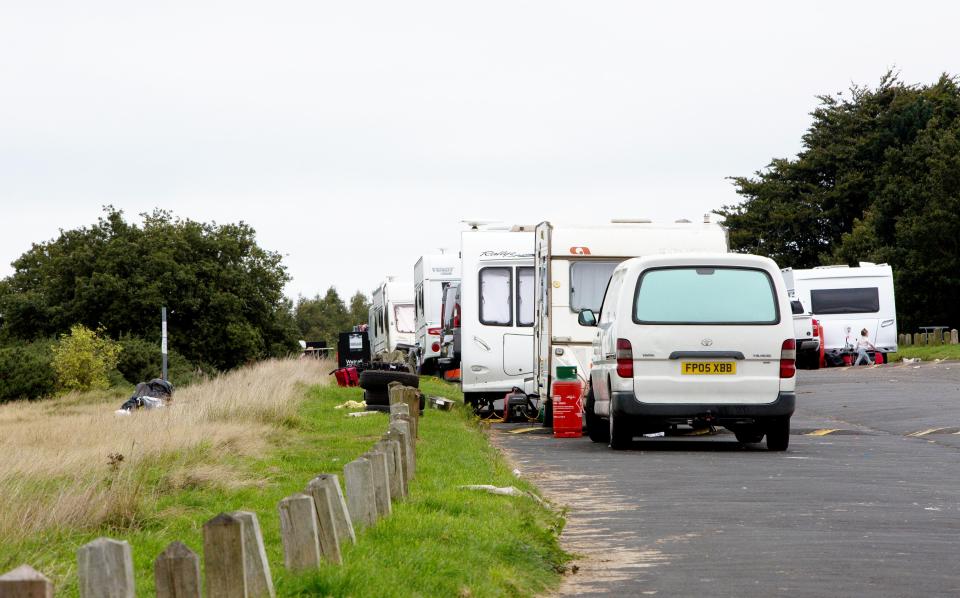  Locals have complained of piles of rubbish mounting at the 60 acre green belt site