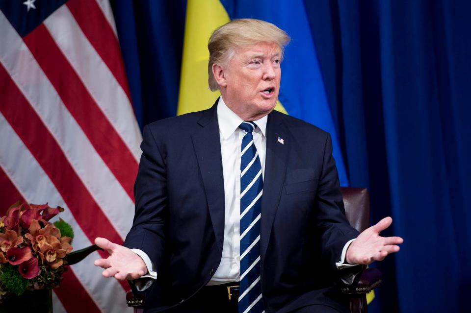  The President earlier vowed to completely destroy North Korea