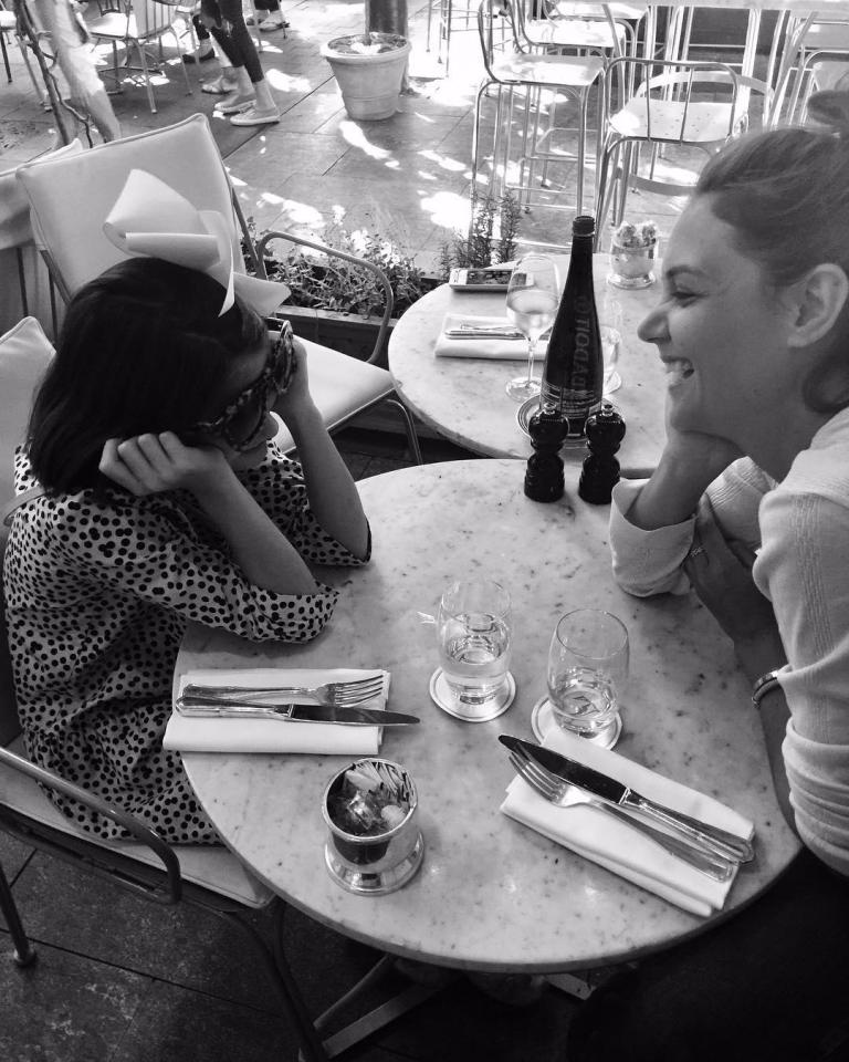 Katie shared a picture of her and Suri on Instagram this week, laughing together in a restaurant, with the caption: 'My sweetie' — in a photo that hints Jamie Foxx could be holding the camera