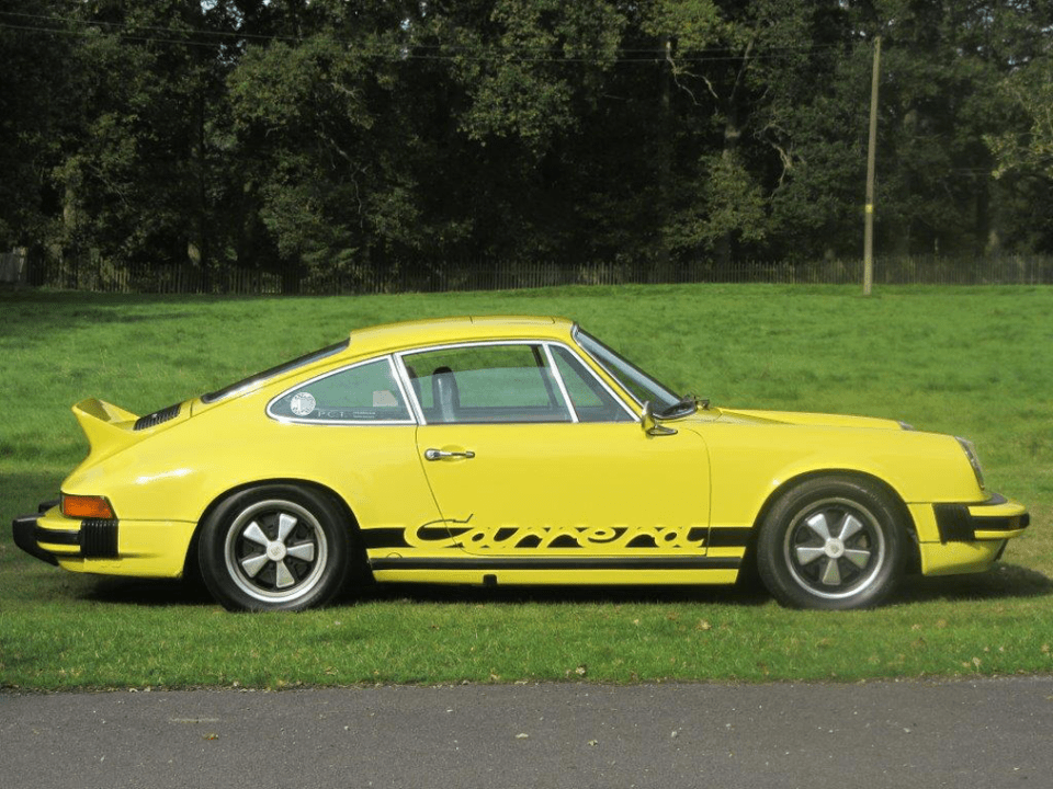 A dazzling yellow 1974 Porsche 911 Carrera 2.7 MFI has been given a maximum value in the range of £120,000 
