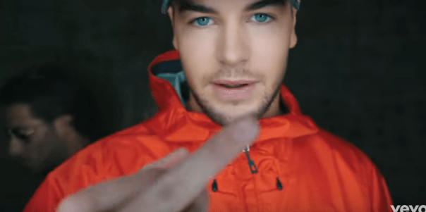  Chris shows his wild side in the video
