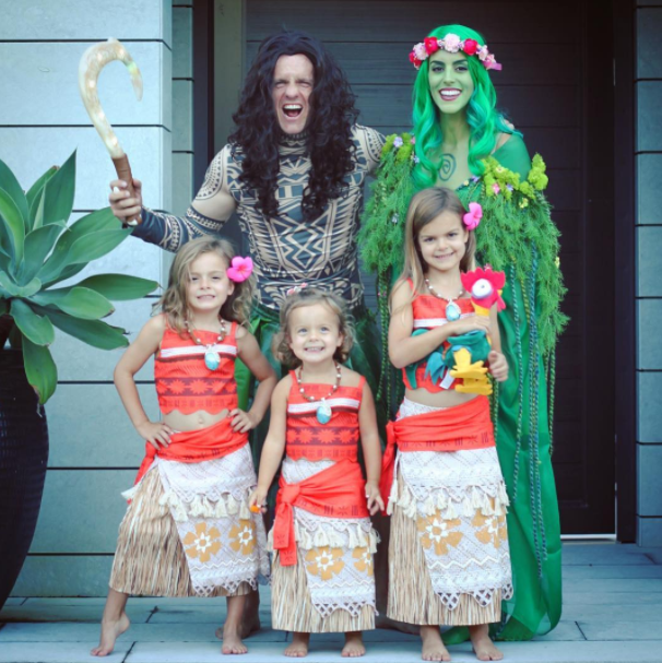  Luke Donald and his family went to a lot of effort with their costumes