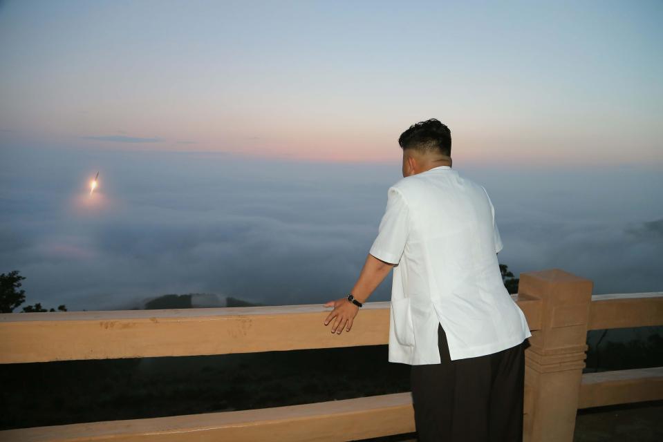 Half of the despot's appearances have been at missile launches