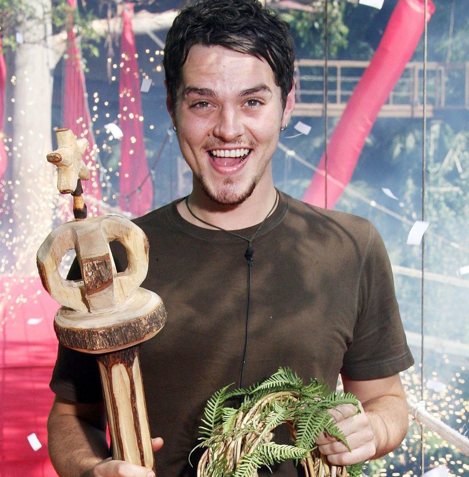  Busted star Matt Willis won the 2006 I'm a Celebrity series