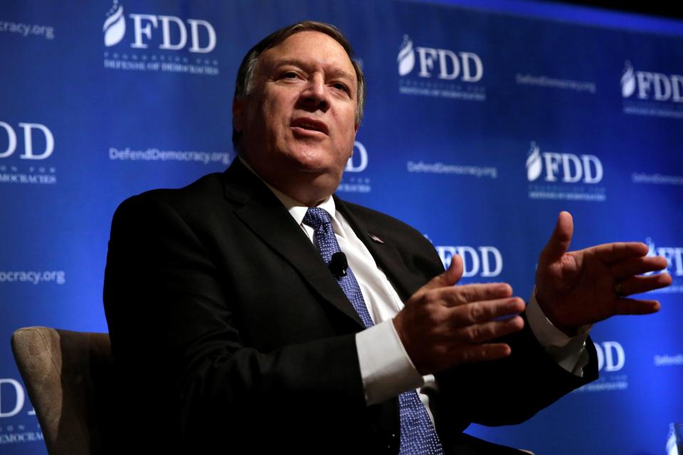  CIA boss Mike Pompeo spoke at the the Foundation for Defense of Democracies