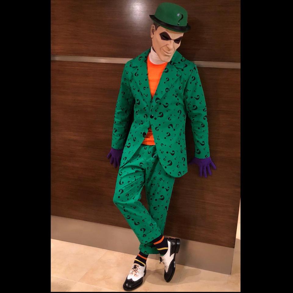  The retired boxer left no stone unturned with his brilliant outfit