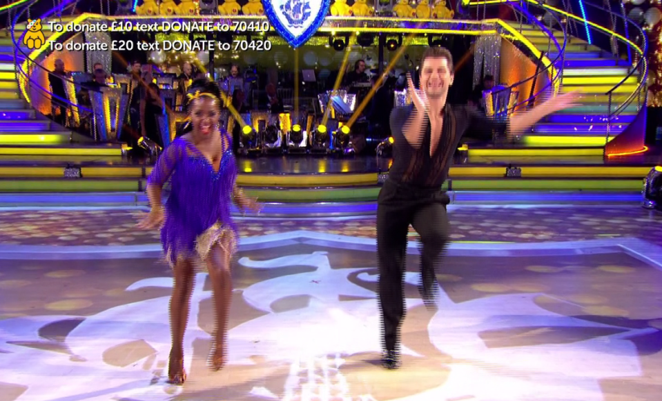  Diane-Louise Jordan also nailed her flicks and kicks