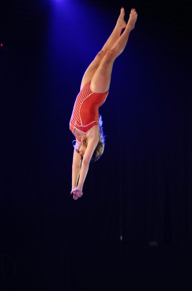  She was taught how to dive by Tom Daley in the show, which she took part in for charity