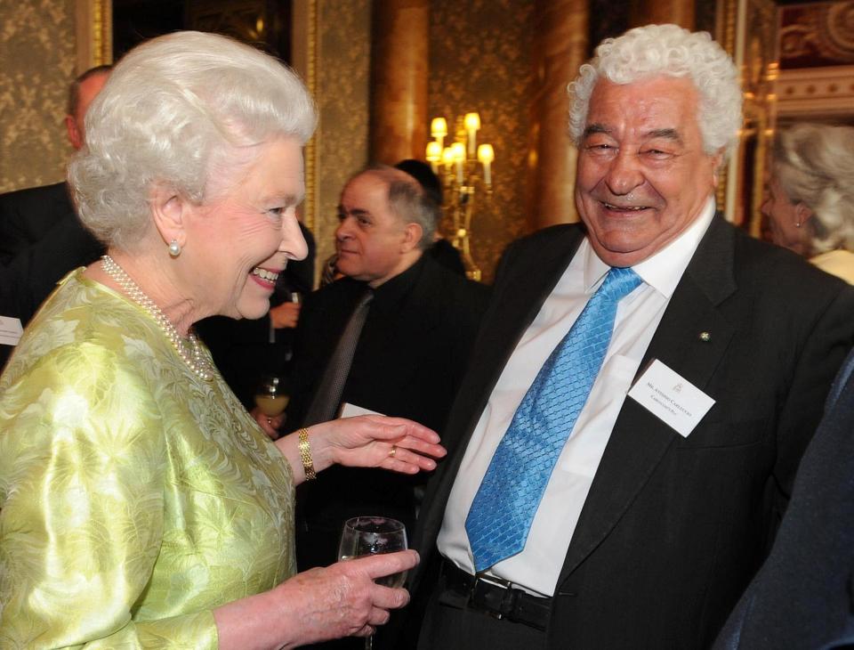The chef met the Queen and was awarded an OBE