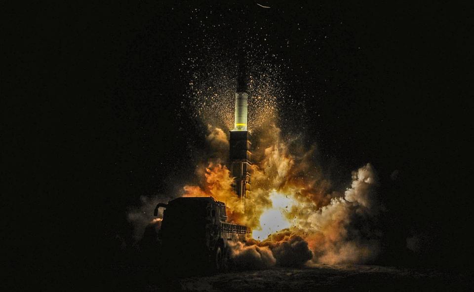  South Korea's fired a Hyunmoo II missile in response to the North's launch