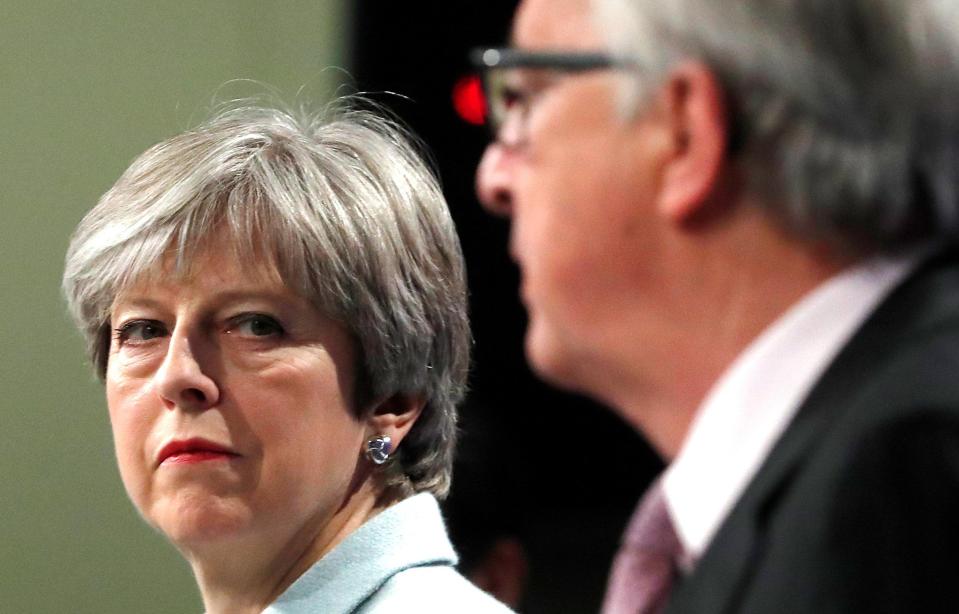  Theresa May is facing fights with the EU, Labour and her own party over Brexit