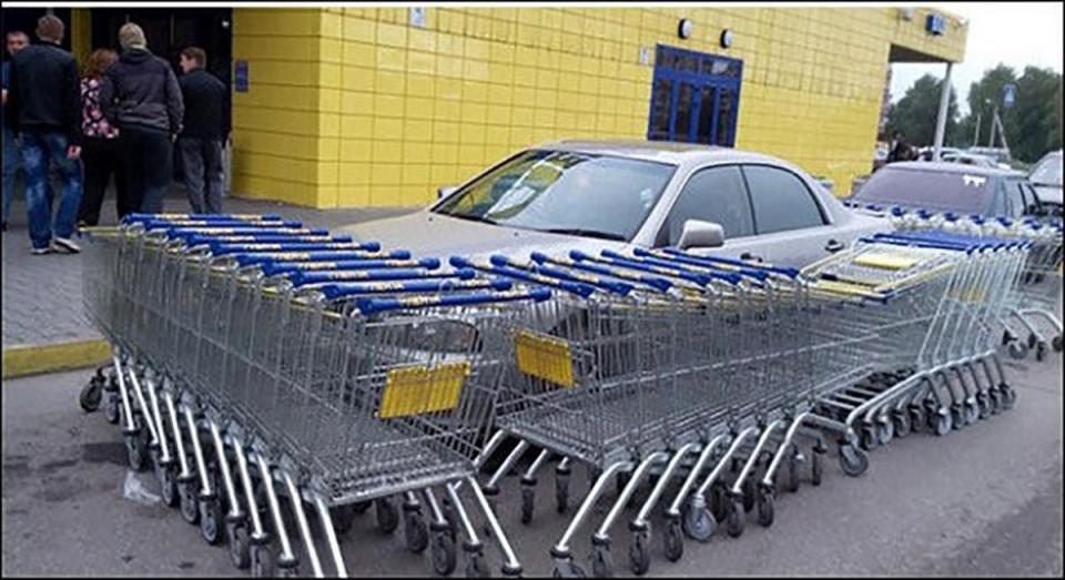  The humble trolley doubles up as a great barrier
