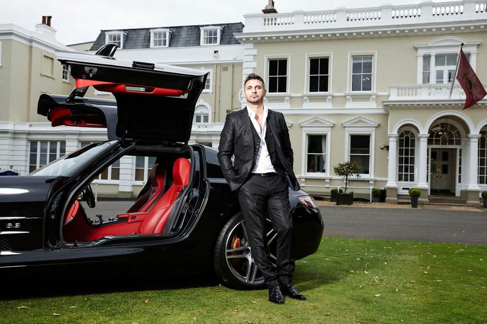 Posh Pawn: James Constantinou works on an E-Type Jaguar that’s worth more than £100,000