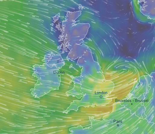 Windy weather is sweeping across the UK this morning