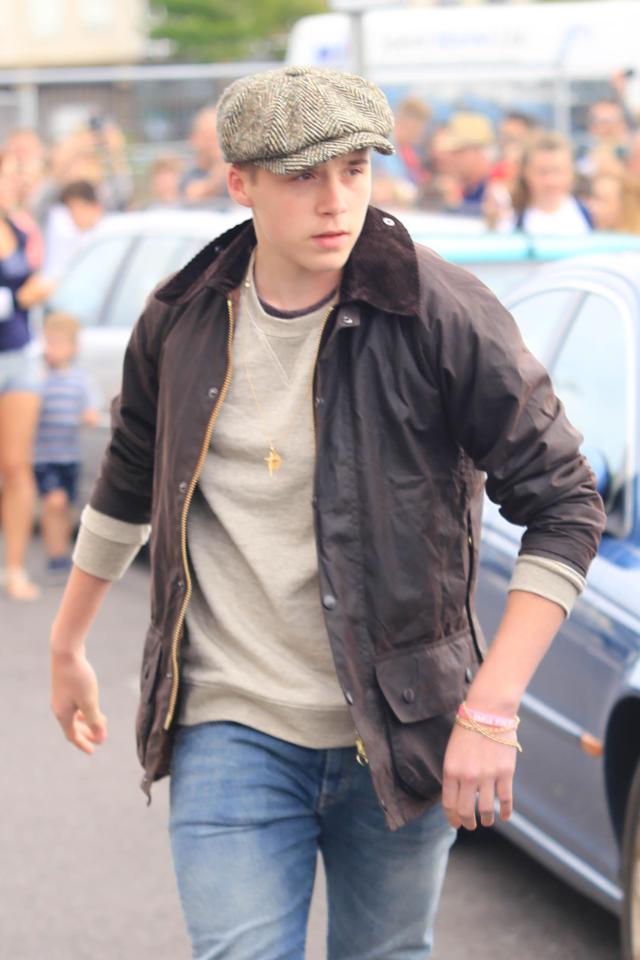  David Beckham's son Brooklyn is inspired by the look of the Birmingham gang drama on the BBC