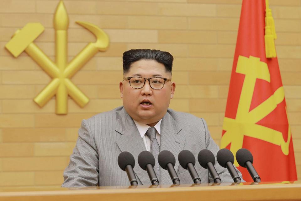 It was started when the North Korean leader said the button was on his desk