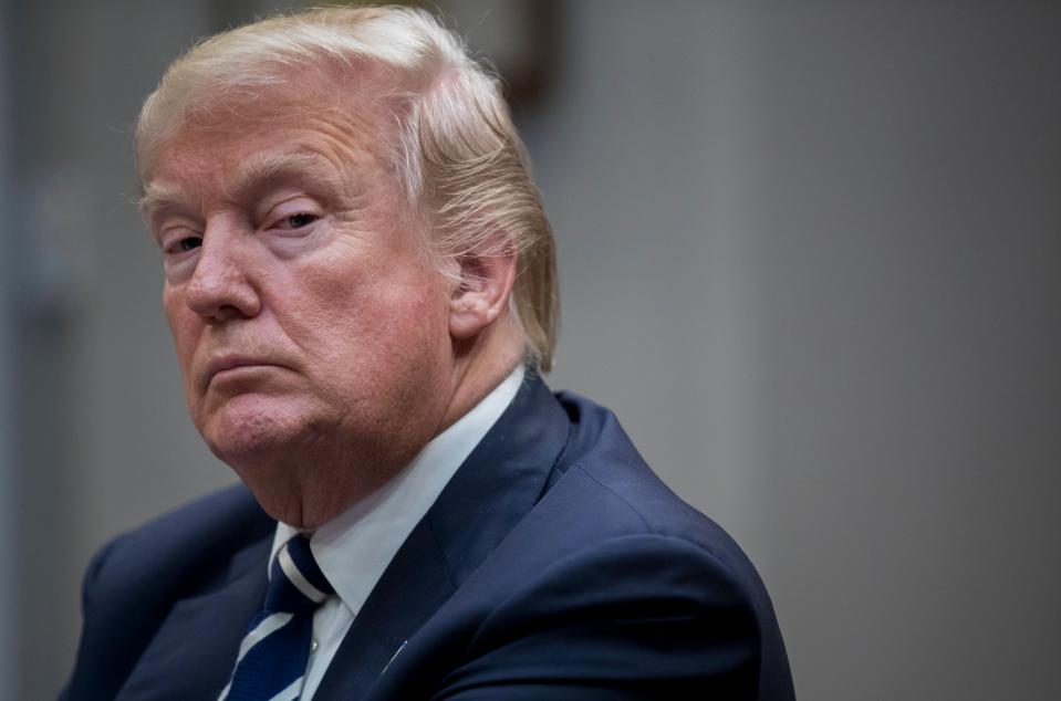  The US President says he will not be coming to the UK next month anymore