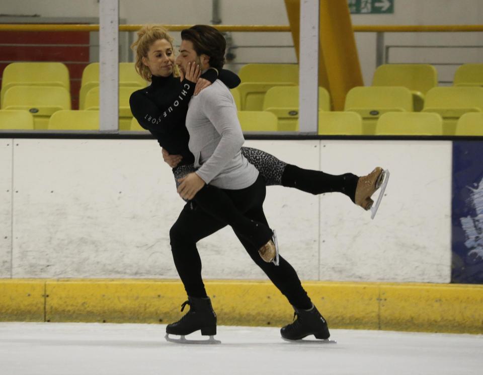  Kem Cetinay showed off his skating skills as he hit the ice