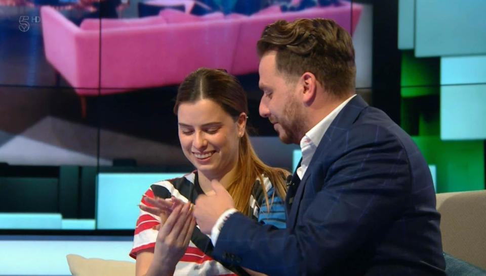  Daniel O'Reilly proposed to his girlfriend Shelley Rae Live on tonight's CBB