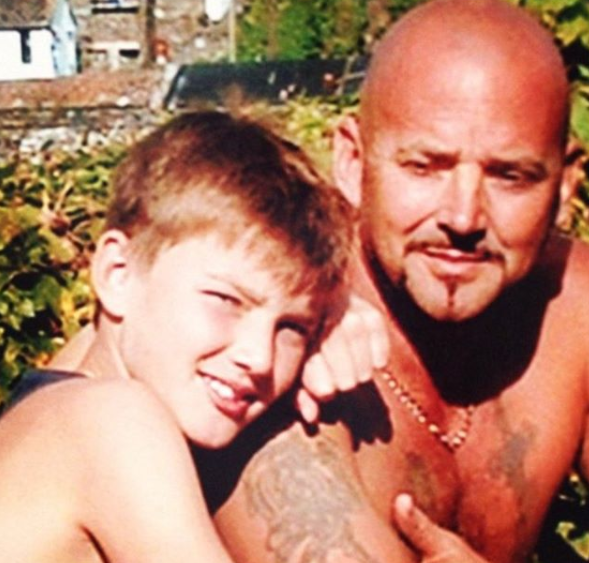  Jake's late brother Oliver and dad Paul