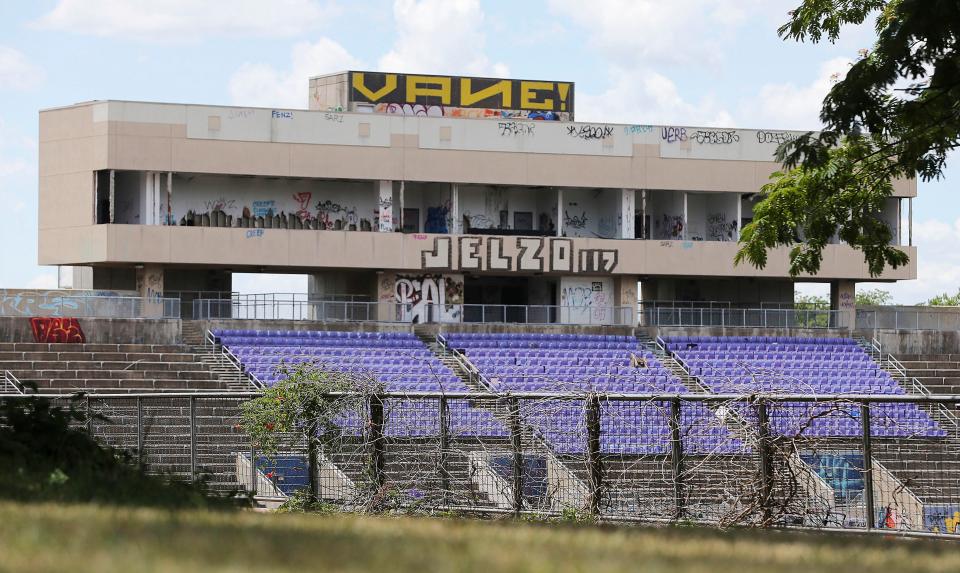  The Herndon Stadium has been left abandoned after Morris Brown College ran into financial problems
