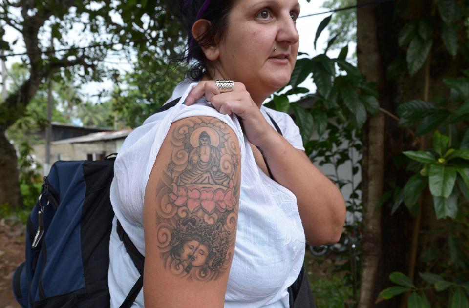  Naomi Coleman was held for four days during her holiday after her tattoo caused offence