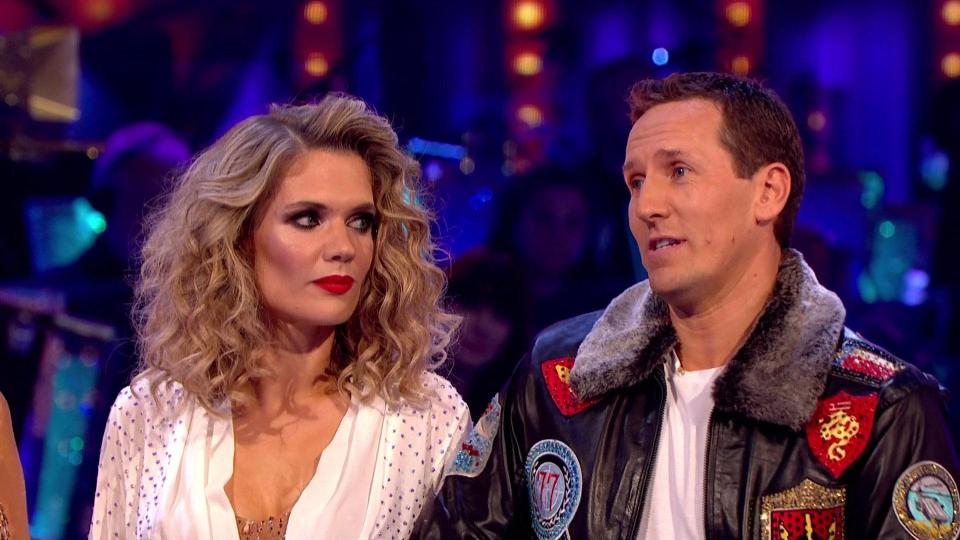 Brendan, here with his last partner on the show Charlotte Hawkins