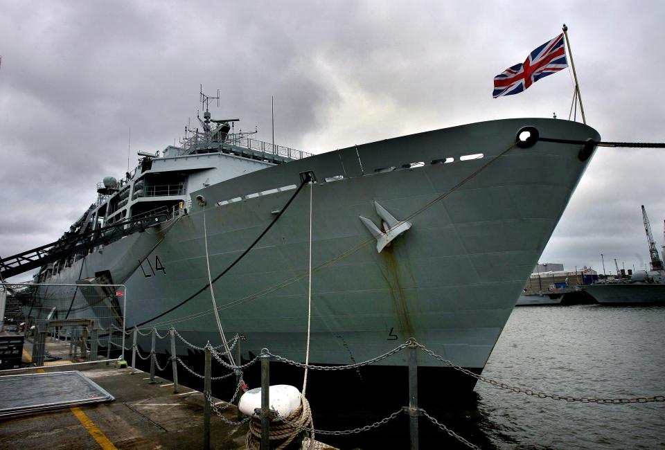  HMS Albion is an 'amphibious transport dock', and used as a hub for Royal Marine operations