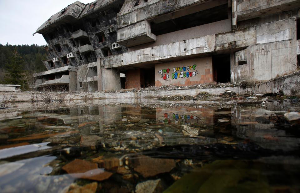  This hotel built for Sarajevo 1984 was destroyed by the war in the Balkans