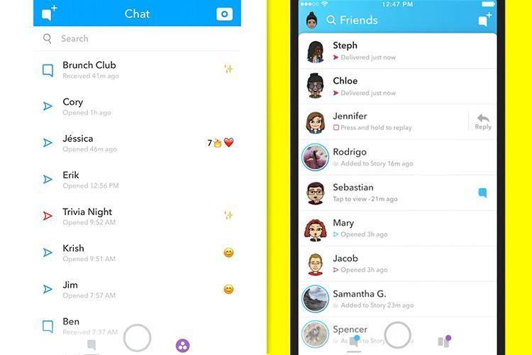 Snapchat update