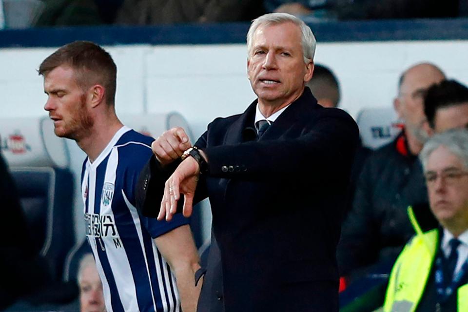  Alan Pardew is running out of time at West Brom after a series of struggles