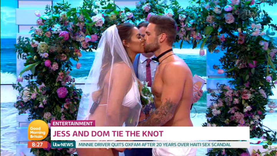  Jessica Shears and Dom Lever had a surprise wedding on Good Morning Britain