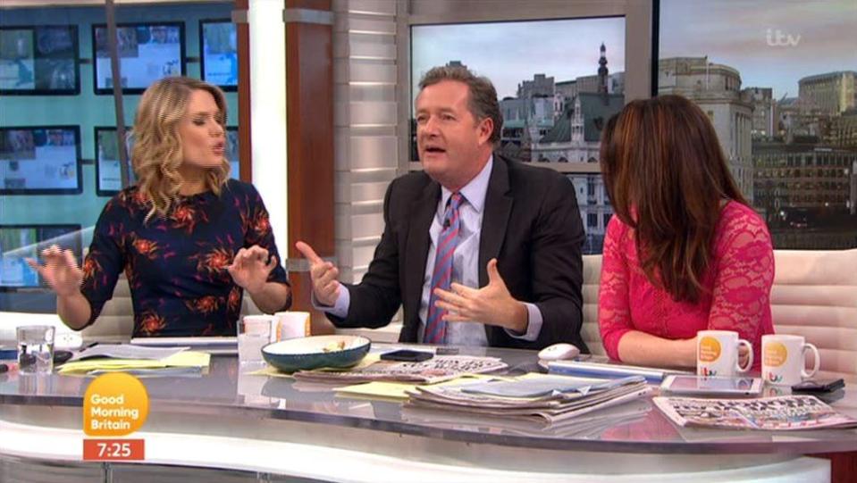  The GMB star is taking part in the race between an ITV team and the BBC