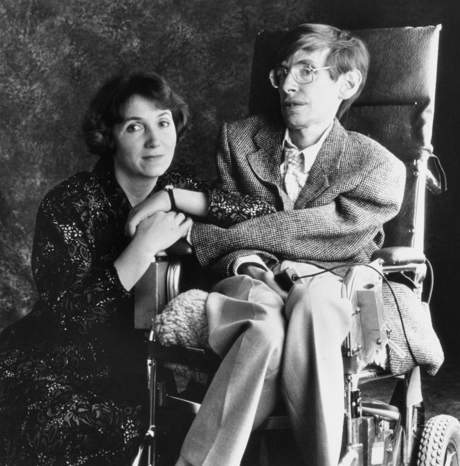  Professor Stephen Hawking, the scientist, and his wife Jane in 1988