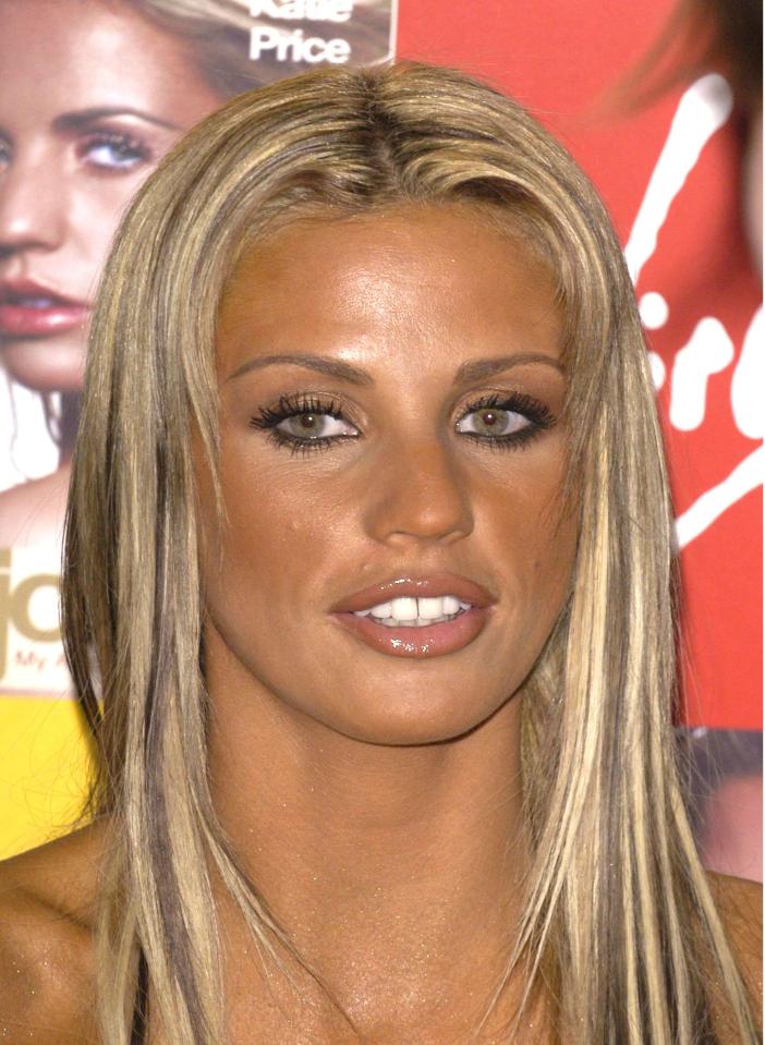 The bronze age starts as Katie looks considerably tanned and blonde at her debut book launch