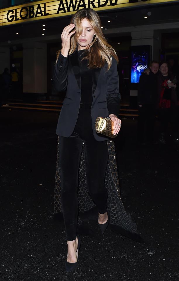  Abbey Clancy looked like she had a good night at the Global Awards