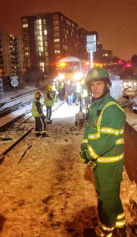  Emergency response teams helped to evacuate passengers off the trapped trains