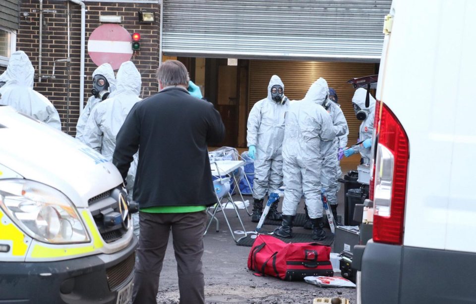  The ambulance building was emptied of staff before specialists in protective clothing searched the area