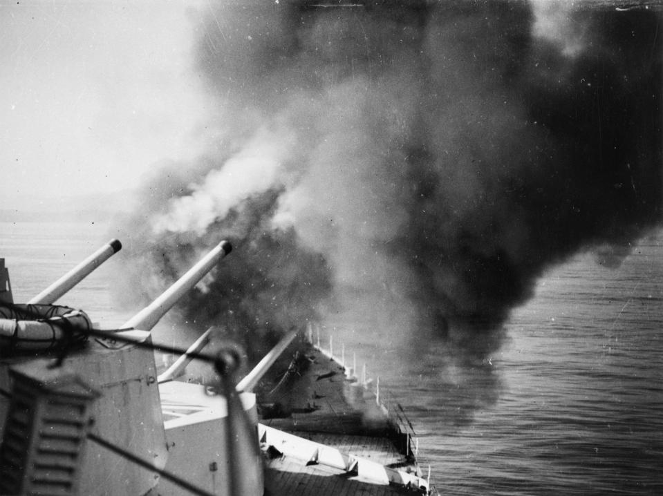 HMS Belfast during the Korean War