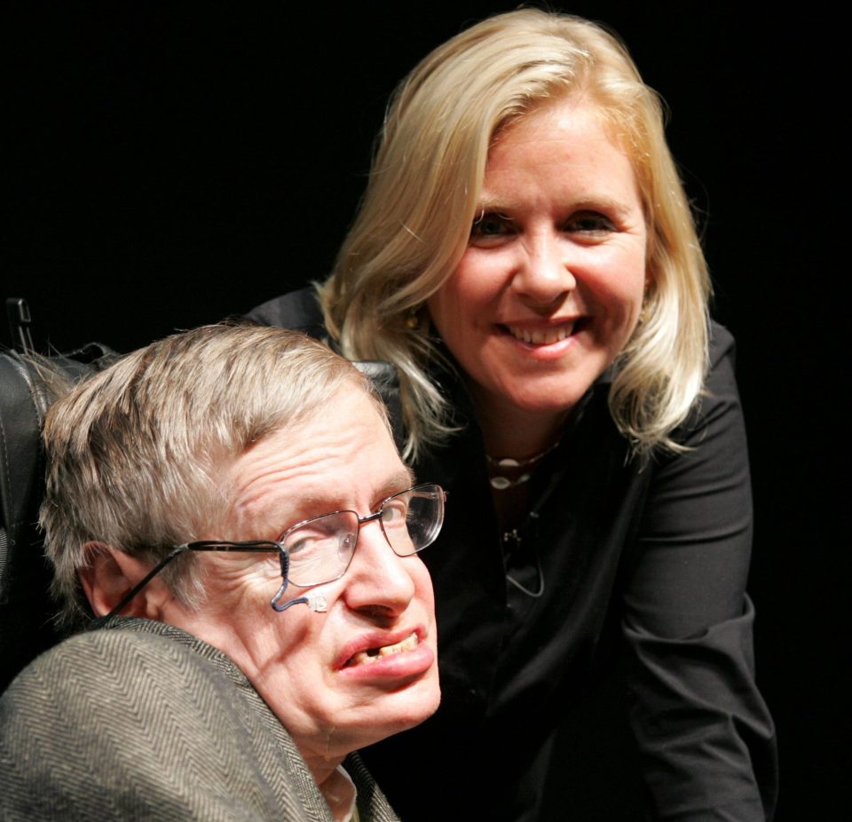 Stephen Hawking and daughter Lucy