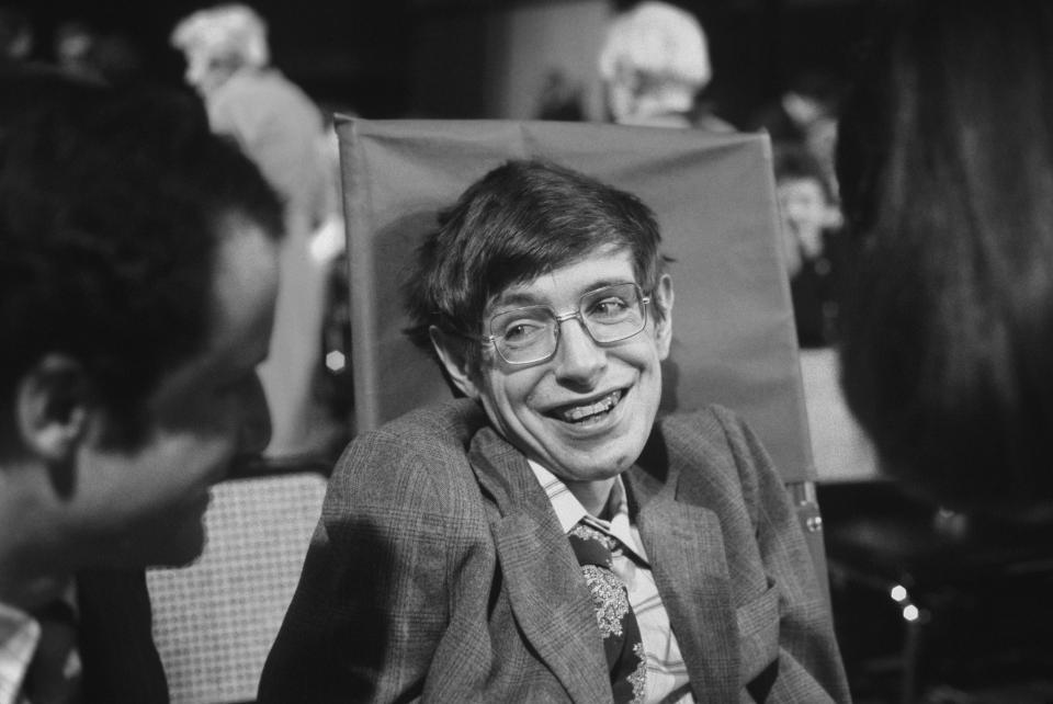  Hawking in 1979 appearing at Princeton University in New Jersey