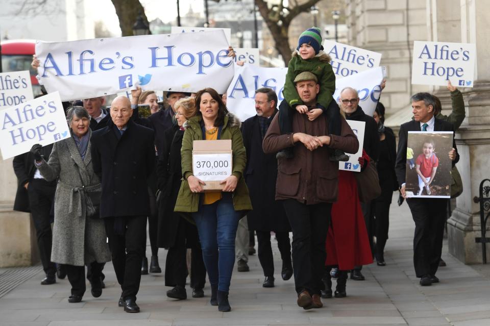  Alfie's mum Hannah says a medical trial could be a 'lifeline'