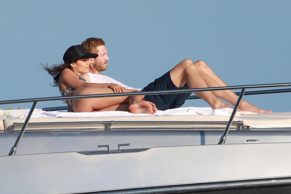 Calvin Harris and Aarika Wolf