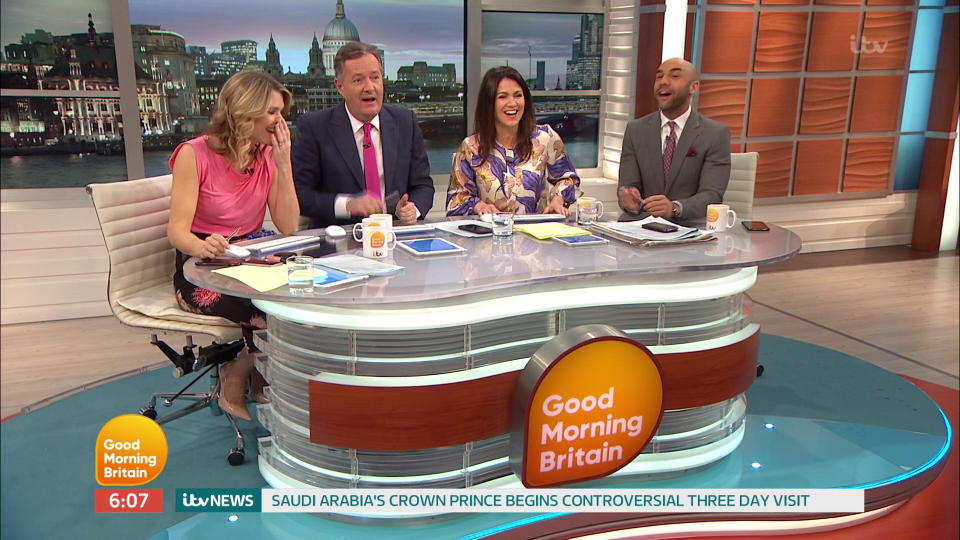  The panel laughed as Piers said Charlotte's early exit from Strictly was what caused Brendan's axing