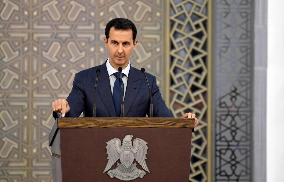  Theresa May refused to rule out military against Bashar al-Assad after using chemical weapons