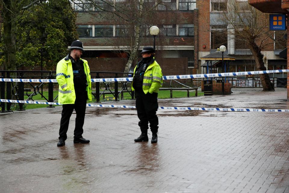  A police cordon in Salisbury. Security sources say the Russians planned their hit for weeks, specifically choosing a Sunday so no postmen or deliverymen touched the nerve agent by mistake