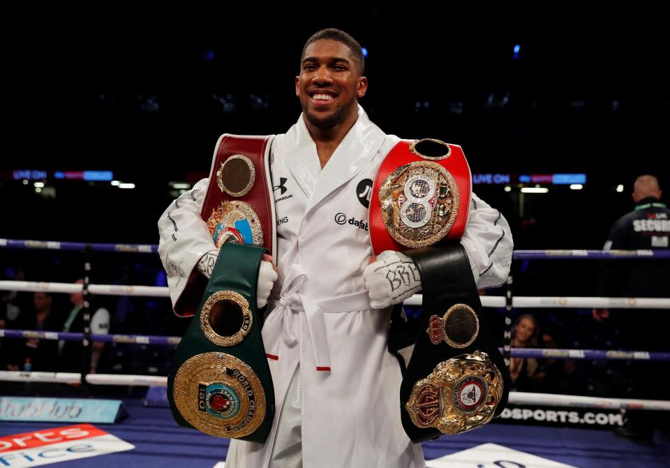 Undefeated Anthony Joshua is the current IBF, WBA ‘Super’ and WBO world champion