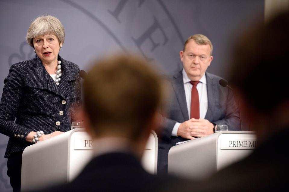  The PM was speaking alongside Danish leader Lars Rasmussen